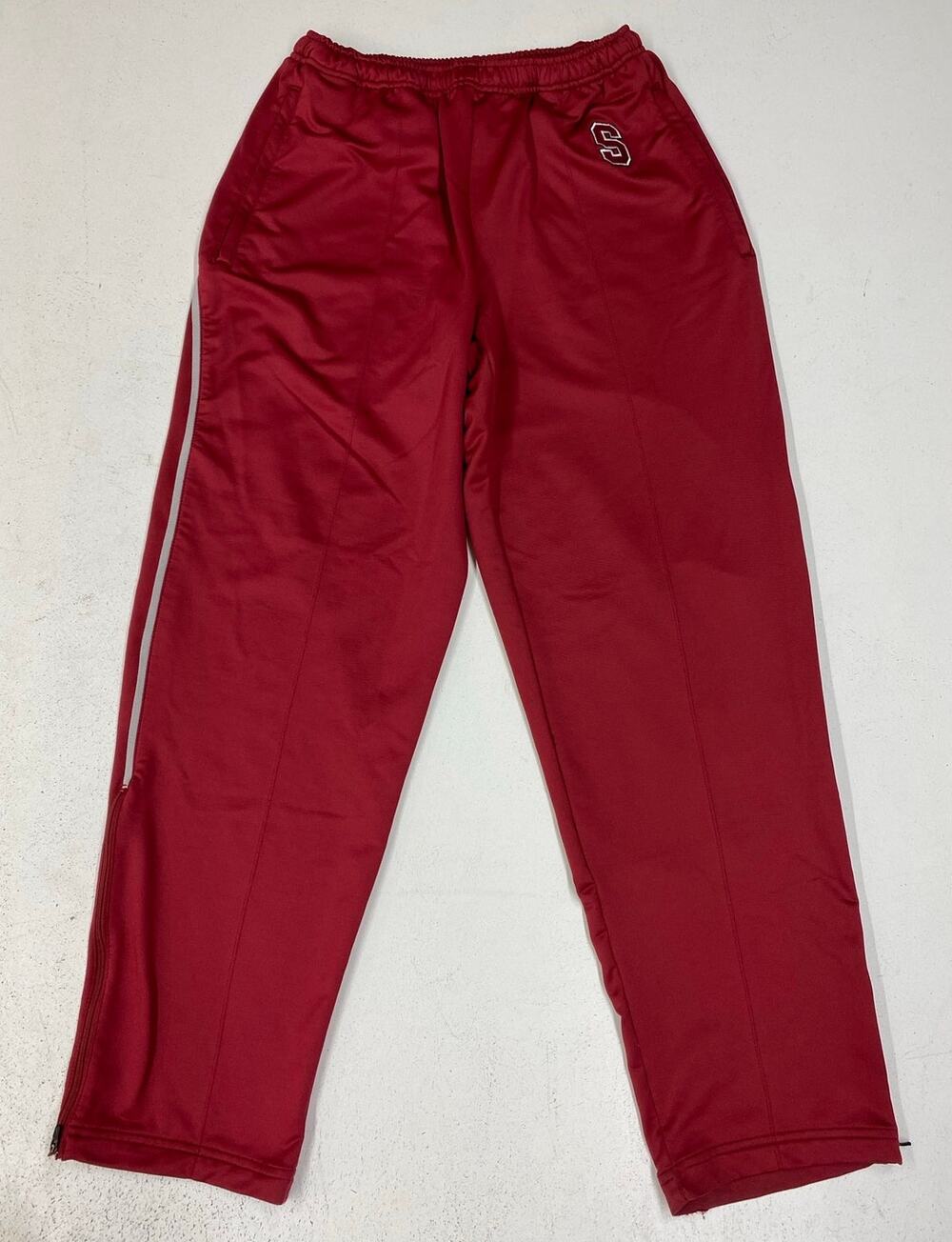 VTG Men Nike Team Stanford Cardinals baggy wide leg track sweatpants, L